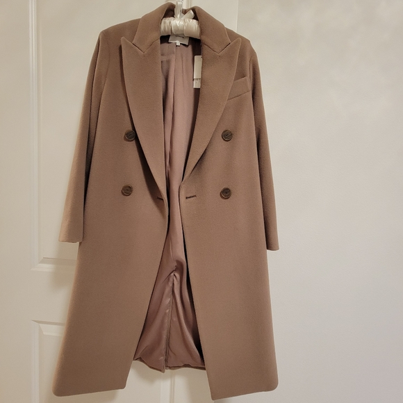 New) VINCE Luxe Wool Car Coat in Mauve. Oversize. XS v773691371 - Picture 8 of 16